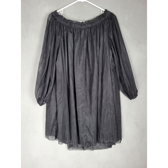 Cynthia Rowley x The Drop Women's Black Off Shoulder Mesh Mini Dress XXL - Picture 6 of 6